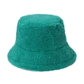 Bob en fausse fourrure turquoise avec texture pelucheuse chaude pour l'hiver - 56cm-58cm / Vert