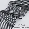 30-row black sparkling rhinestone mesh ribbon for DIY crafts and decor, 12cm wide - 24 Rows (Approx. 12cm Wide x 5 Yards) / Black