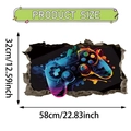 Adesivo murale controller graffiti con dimensioni del prodotto 58cm x 32cm - Stile Controller di Gioco Arte a Spruzzo (UV50651T_R)