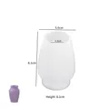 Silicone lace vase mold for resin DIY, translucent candle holder mold with size markings - No. 4 Small Vase