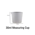 Translucent 30ml silicone measuring cup for resin crafts with 3.7cm height and scale - 30ml Measuring Cup