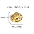 Golden disc earring lifters for earlobe support and anti-sagging jewelry accessory - Gold Hollow Pattern Style (1)