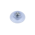 Transparent vacuum suction cup with heavy duty bolt, metal gasket and hex nut - Screw Suction Cup