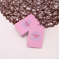 Pink Thank You gift cards for flower bouquets with blue lines and stackable design - Simple Thank You Card - #1 Pink