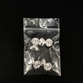 Set of eight silver heart-shaped earring lifters and backs in a transparent poly bag - 2 Pairs Silver (OPP Bag)