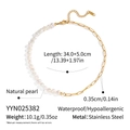 Specifiche tecniche della collana in acciaio inossidabile con perle d'acqua dolce - Collana Splicing (YYN025382)
