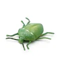 Realistic green shield bug insect model toy for garden decor, size 6x6x1.5cm - Green Shield Bug (PL127-1943)