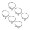 Polished silver stainless steel French ear hooks levers for DIY jewelry making - Regular Style (T0711) / Steel