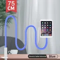 Blau 75cm flexible lange Arm Handyhalterung mit universeller Tablet-Klemme - Spiral-Tablet-Modell / Blau