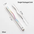 Silver spiral wave candle for birthday cake 16.5cm length with individual box - Single Pack - Silver