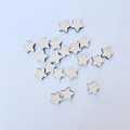 DIY Busyboard wooden star pieces with natural grain finish for toddler learning kits - Star Decorations 20pcs