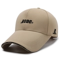 Khaki baseball cap featuring black NSDC embroidery and interior Sport branded taping - Adjustable / Khaki