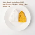 Set de moules à biscuits Maison G de Noël pour pâtisserie DIY 5.1x8cm - Modèle G Maison