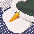 Funny yellow chili pepper hair clip with realistic resin finish and metal duckbill clip - Yellow Chili