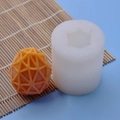 Lattice Easter egg silicone mold for DIY aromatherapy candles and resin ornaments - Triangle Protrusion