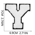 Letter Y White