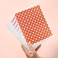 Cute red star reward stickers with happy faces for student encouragement and DIY decoration - Star / 50 Sheets