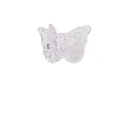Cute butterfly hair claw clip with laser glitter in translucent resin for women - Single Glitter Butterfly 3816