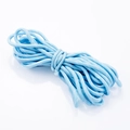 Blaue geflochtene Nylonschnur mit weißen Punkten für DIY-Schmuck und Handyketten - 5mm / Hellblau