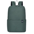Dark green lightweight grid texture backpack with adjustable straps and top handle - Dark Green