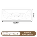 Silver stamping freckle face sticker with metallic star patterns in model QT-0022 - Silver Foil Fine Stars (QT-022)