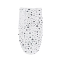 Newborn swaddle wrap with grey star patterns in white soft fabric for infants - Star Pattern Swaddle