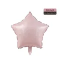 18-inch baby pink star-shaped foil balloon with a premium metallic glossy finish - 18-inch Star Baby Pink