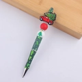 Detail of Christmas beaded pen with cartoon red car and silicone tree ornament - Christmas Truck