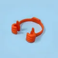 Orange thumb up shape phone holder for desk, creative portable stand for tablet - Orange