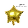 18 inch laser gold star-shaped foil balloon with metallic luster for party decor - 18-inch Star Laser Gold