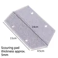 Gray window cleaning pad with pre-drilled holes, 14x11cm size for groove brush tools - Replacement Scouring Pad (1 Piece)