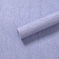 Handmade light purple crepe paper roll with textured stone pattern for flower wrapping - 60x60cm (5 Sheets/Pack) / Romantic Purple