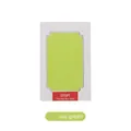 Almohadilla de huellas verde té sin tinta para bebés y mascotas con marco rectangular - Verde hierba, pequeño (incluye dos cartulinas blancas)