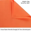 Bright orange tissue paper for floral wrapping, pack of 38 sheets, size 50x70cm - 50*70cm (38 Sheets/Pack) / Hermès Orange