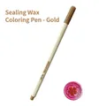 Metallic gold wax seal coloring pen with fine nib for DIY craft and invitation decorating - Gold Metallic Coloring Pen / Gold