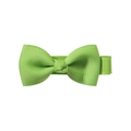 Grass green 2-inch grosgrain ribbon bow hair clip for kids with ribbed texture - Grass Green (20)