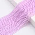 Strand of 2mm lavender faceted glass beads for DIY jewelry and necklace crafting - Crystal Purple Jade Baked Color