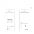 Vorder- und Rückansicht der weißen Verkaufsverpackung für PD20W USB-C-Netzteil - UK Set Verkaufsbox Nur