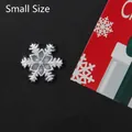 Small silver glitter snowflake charm for DIY crafts and Christmas decorations - Small Silver