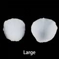 Large double-sided textured silicone rose petal mold for fondant floral decoration - Large / Clear