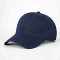 Classico cappellino da baseball in cotone blu scuro a sei pannelli con visiera curva - Regolabile / Blu Notte