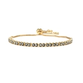 Golden Evil Eye adjustable bracelet with colorful enamel charms in Bohemian style - Black