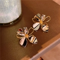 Elegante Blumenstecker mit modernem Metall-Design in kontrastierendem Gold und Silber - Silberstift - Design Metallblume