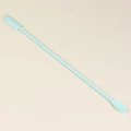 Light blue dual-ended silicone mini spatula and spoon tool for cosmetics and jars - Large Light Blue