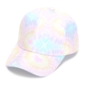 Kids colorful tie-dye baseball cap with breathable cotton fabric for outdoor sun protection - 52-54cm / 4# Rainbow Tie-Dye