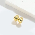 Polierte goldene Wassertropfen-Ohrstecker in einem minimalistischen Design - Wassertropfen-Stecker / Poliertes Gold