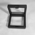 Black floating jewelry display frame with transparent PE film for pendant storage - 3D Suspension Jewelry Display Box / Gift Box