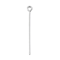 Single silver stainless steel eye pin for DIY jewelry making and earring assembly - Single Loop 30*0.7mm Silver Style (KLJ532-Z)