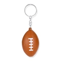 Miniatur-American-Football-Schlüsselanhänger mit braunem PU-Ball und Silberring - 5.2 Brauner Fußball-schlüsselanhänger