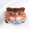 Pinza per capelli a forma di gatto soriano arancione con motivo realistico stampato 3D - Piccolo gatto soriano arancione (D18-1-19)